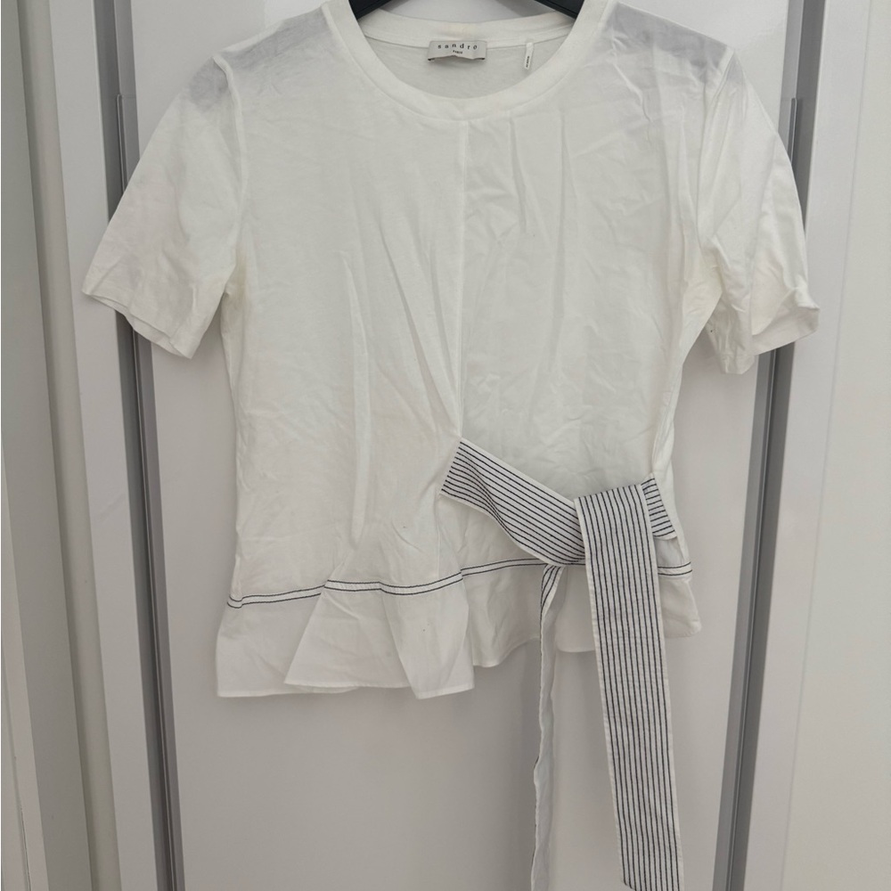 Sandro Classic White Tee